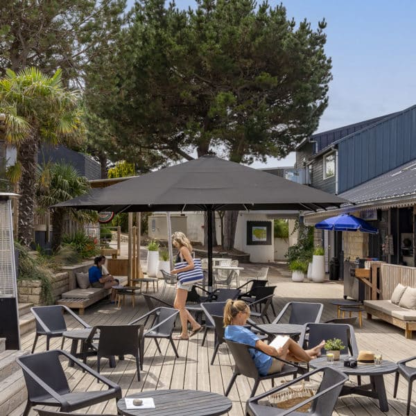 Espace de restauration au camping Le Châtelet